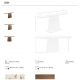 Console - Consola cu blat din marmura portelanata Walnut 180x45cm