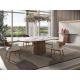 Console - Consola cu blat din marmura portelanata Walnut 180x45cm