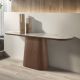 Console - Consola cu blat din marmura portelanata Walnut 180x45cm