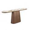Consola cu blat din marmura portelanata Walnut 180x45cm