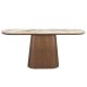Console - Consola cu blat din marmura portelanata Walnut 180x45cm