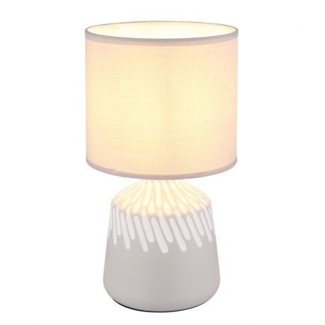Veioze - Lampa de masa ceramica cenusie RELA