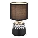 Lampa de masa ceramica neagra RELA