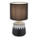 Lampa de masa ceramica neagra RELA