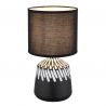 Lampa de masa ceramica neagra RELA