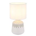 Lampa de masa ceramica alba RELA