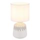 Lampa de masa ceramica alba RELA