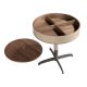 Masute Living - Masuta rotunda LUX Walnut