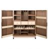 Bufet, Bar design LUX furnir de nuc si piele High sideboard