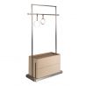 Suport pentru haine bara cu inele si sertare Coat Rack