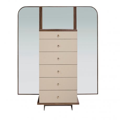 Garderobe - Comoda cu oglinda, sertar cu spatiu pentru ceasuri si bijuterii Chiffonier