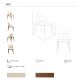 Scaune - Scaun Lux tapitat cu piele sintetica Cream