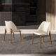 Scaune - Scaun Lux tapitat cu piele sintetica Cream