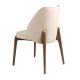 Scaune - Scaun Lux tapitat cu piele sintetica Cream