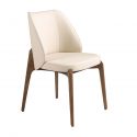 Scaun Lux tapitat cu piele sintetica Cream