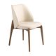 Scaun Lux tapitat cu piele sintetica Cream