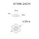 Plafoniere - Plafoniera LED CCT MELISAND sampanie mat