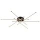 Plafoniere - Plafoniera LED metal negru mat LAWSON