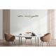 Pendule, Lustre suspendate - Lustra LED aluminiu cu efect de lemn WATKINS