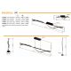 Pendule, Lustre suspendate - Lustra LED aluminiu cu efect de lemn WATKINS