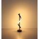 Veioze - Lampa LED aluminiu cu efect de lemn WATKINS