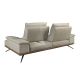 Canapele - Canapea 3 locuri, tapitata cu piele naturala, spatar rabatabil Grey taupe