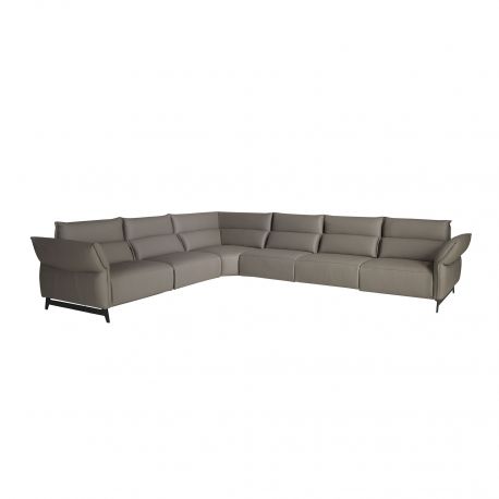 Coltare - Coltar LUX design italian modular cu functia relax Cowhide gri inchis