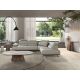 Coltare - Coltar LUX design italian cu sezlong dreapta Cowhide gri deschis