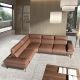Coltare - Coltar LUX design italian modular cu functia relax Cowhide Maro