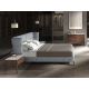 Paturi - Pat dublu tapitat design LUX Gri-albastrui deschis, 180x200cm