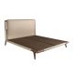 Paturi - Pat dublu tapitat design LUX din lemn si piele sintetica Mink 180x200cm
