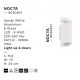 Aplice - Aplica LED exterior iluminat sus si jos IP54 Nocta alb