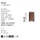 Aplice - Aplica LED exterior iluminat sus si jos IP65 ELIO corten