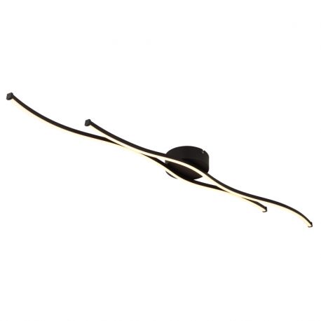 Plafoniere - Plafoniera LED aluminiu negru mat BOYD