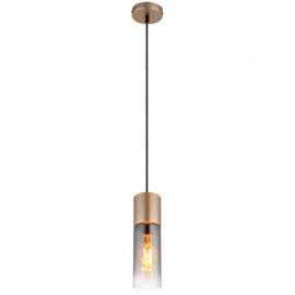Pendule, Lustre suspendate - Pendul metal sticla fumurie ANNIKA