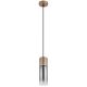 Pendule, Lustre suspendate - Pendul metal sticla fumurie ANNIKA