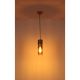 Pendule, Lustre suspendate - Pendul metal sticla fumurie ANNIKA