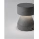 Stalpi - Stalp exterior din ciment IP65 LED Lua H-22cm