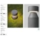 Stalpi - Stalp exterior din ciment IP65 LED Lua H-22cm