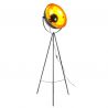 Lampadar de podea din metal negru cu auriu stil retro TIMO