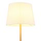 Lampadare - Lampadar de podea metal aspect lemn abajur textil alb JORIS