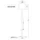 Lampadare - Lampadar de podea metal aspect lemn abajur textil alb JORIS
