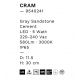 Stalpi - Stalp LED din ciment pentru exterior IP65 Cram Gray H-30cm