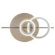Plafoniere - Plafoniera LED metal sampanie NORRIS