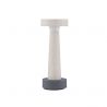 Stalp LED din ciment pentru exterior IP65 Cram White H-30cm