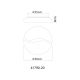 Plafoniere - Plafoniera LED slim CCT culorile pot fi fixate LETICIA