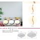 Plafoniere - Plafoniera LED slim CCT culorile pot fi fixate LETICIA