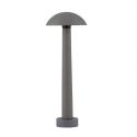 Stalp LED din ciment negru pentru exterior IP65 Tura H-55cm
