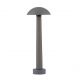 Stalp LED din ciment negru pentru exterior IP65 Tura H-55cm