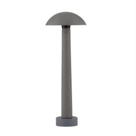 Stalp LED din ciment negru pentru exterior IP65 Tura H-55cm